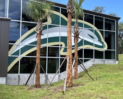 JU Basketball Facility window vinyl Photo